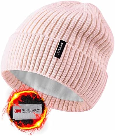 Šeširi za muškarce pleteni šešir od 30% Merino vune, zimski šeširi za žene debeli topli podstavljeni, kapica za žene kapa za hladno vrijeme