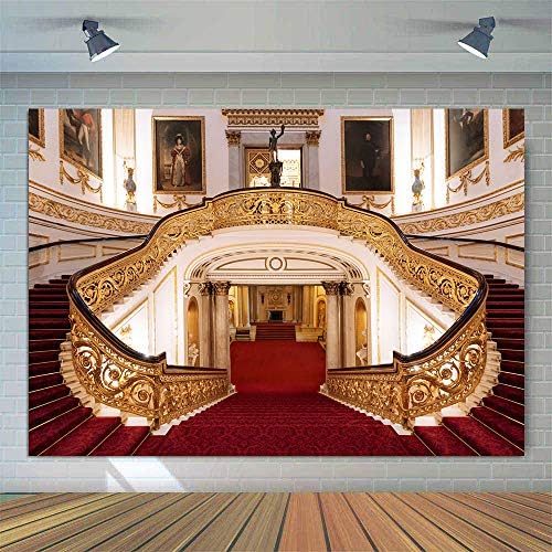 Phmojen 7x5ft unutrašnja pozadina Buckinghamske palate, vinilne engleske kraljevske zgrade stepenice pozadina fotografije, studijski rekviziti BJWYPH54