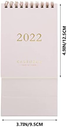 Doitool Calander 1pc Mini stolni kalendar 2022 Jednostavan svježi stil Mali kalendar džepni kalendar