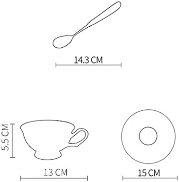 TDDGG rose koštana kafa europska držač čaša za čaj za čaj od porculana Keramički šećer Pot lončani čaj set