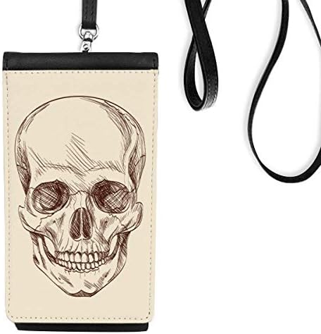 Human L skeleton ilustracije Telefon novčanik torbica Viseće mobilne torbice Crni džep