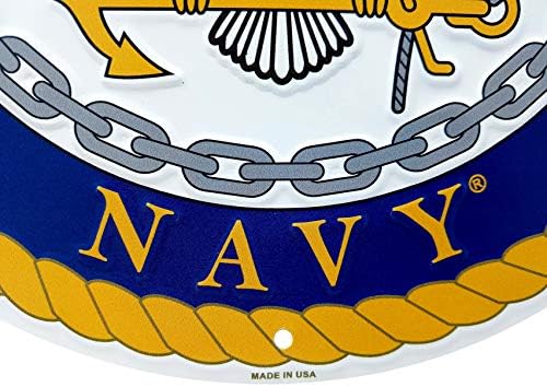 Ramsons uvozi okrugli metalni znak američke mornarice 12, napravljen u SAD-u