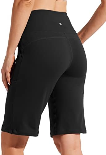 Willit Women's 12 Bermuda dužine koljena dugačke kratke hlače sa džepovima koji rade na treningu Lounge Yoga