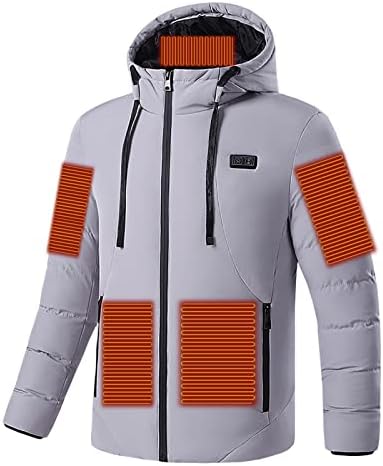 Iepofg Muška jakna s baterijom za pakovanje na otvorenom lov na planinarenje dugih rukava sa punim zimskim hlačenim kaputom