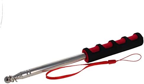Othmro 1pcs šuplji teleskopski pokazivač za učitelje, štap za podučavanje za učionicu, metalni ručni pokazivač za uvlačenje produžene dužine 55,1 inča, ručni pokazivač za bijele ploče