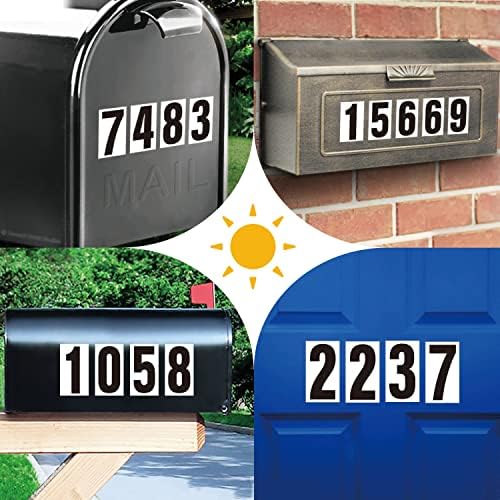 3-inčni ljepilo brojevi za poštansko sanduče, brojeve kuća, naljepnica reflektirajuće brojeve, naljepnice
