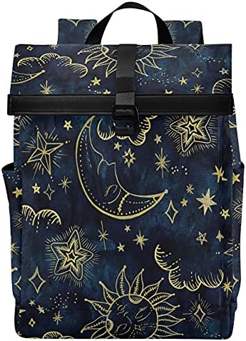 Alaza Sun Moon Boho Cosmos Astrology Veliki laptop ruksak torbica za žene Muškarci Vodootporni anti Theft Roll