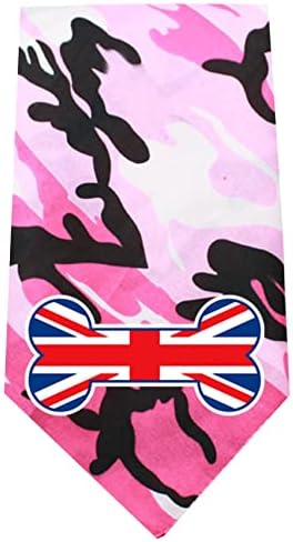 Mirage Pet proizvodi 511-29 BLC UK zastava za zastavu u Velikoj Britaniji Blue Camo Print Bandana