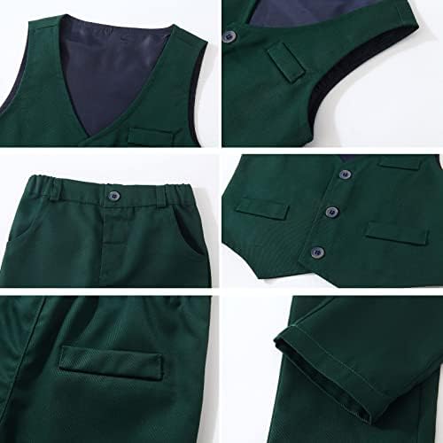 Boys Gentlemen Suits, Toddler Kids Formal Dress Shirts & amp; pantalone & Ties & amp; prsluk Set