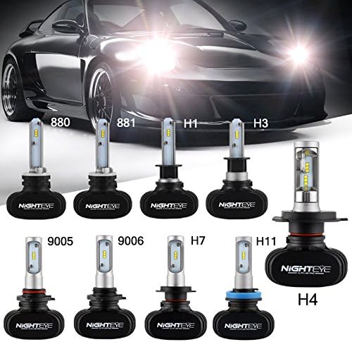 NOVSIMD 9006 / HB4 LED žarulje za glavu automobila, 50W 8000LM 6500K COOL WHITE CSP LED čipovi Automobili
