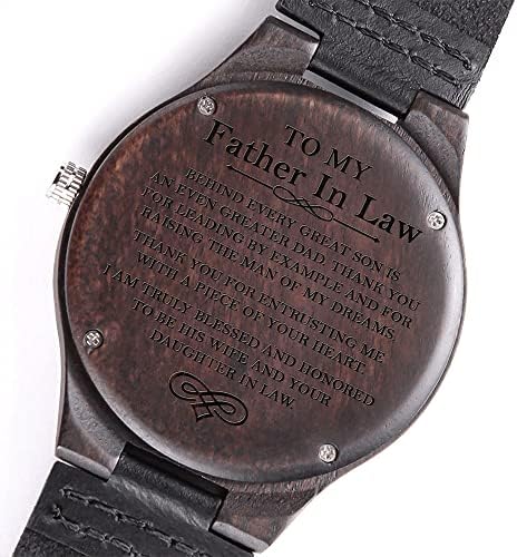 Moj ocu u Law Wood Watch-u, otac poklona mladenke, poklon za oca u zakonu, muški sat Openwork