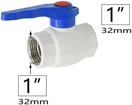 1/2 3/4 1 inčni ženski navojni navojni cijev za vodu sa kugličnim ventilom 20/25 / 32mm PPR Dodirnite konektor vruće topljenje cijevi za popravak ventila za vodu 1pcs