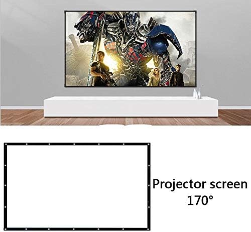 CLGZS Sklopivi 16: 9 projektor 60 72 84 100 120 150 inčni bijeli projekcijski ekran za ekranu za ekranu projektora TV Početna Audio-vizualni ekran