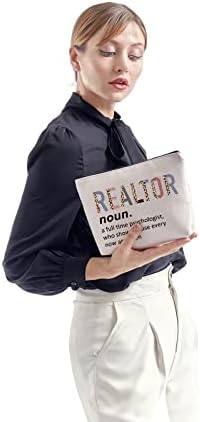 Zjxhpo agent za preživljavanje nekretnina za preživljavanje Realtor Definition šminke s patentnim zatvaračem Realtor zahvalnost poklon nekretnine brokerska toaletska torba
