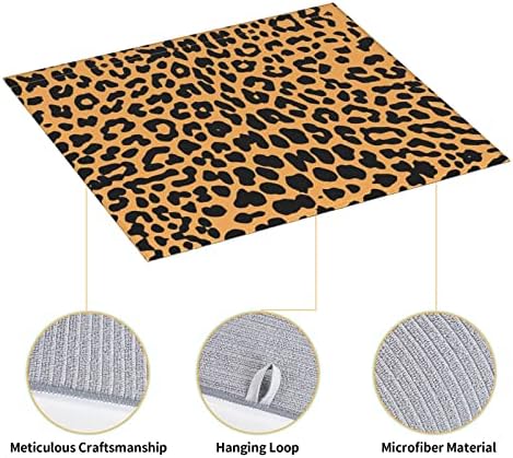Yotora Leopard Ispis za sušenje jela za sušenje kuhinje, klizanje otporne na mikrofiber, brzu suhu jastučić