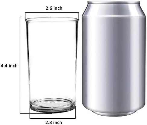 Youngever 9 paketa 9-UNC plastičnih čaša za piće, plastičnih čaša, plastičnih čaša za višekratnu upotrebu, neraskidivih čaša, čaša za piće
