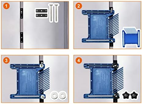 PRS3020 zamjena od koristi za KREG kompatibilna sa standardom 3/8 x 3/4 T-utor i mitre na tablicama, boju stolovima, tračnim pilama, plavom pile, plavo, paket od 2