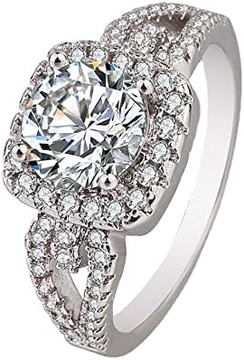 Moissite prstenovi za žene Princess dijamantski otvor zvona za prsten za otvaranje delikatnog dizajna