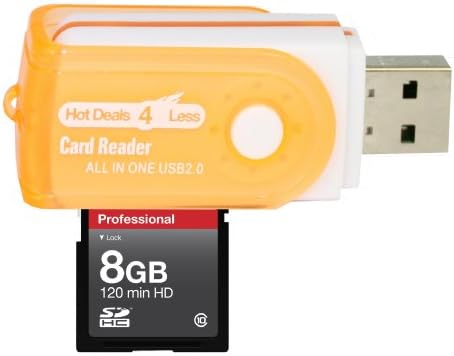 8GB klase 10 SDHC tim velike brzine memorijska kartica 20MB / sec.najbrži kartica na tržištu za CANON digitalne kamere SD900 SD940 je. Besplatan USB Adapter za velike brzine je uključen. Dolazi sa.
