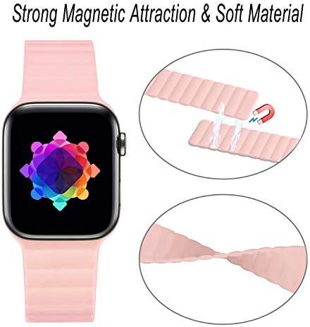Aladrovi silikonske magnetske kaiševe kompatibilne sa Apple Watch Bandovima, narukvice za iWatch ultra serije 8 7 serije 6 5 4, serije 3 2 1