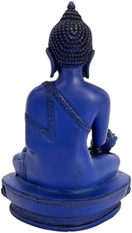 Pinnacle Peak Trading Company Lapis Blue Sedi Medicina Buddha Figurica 5,5 inča Izrađena u Nepal Budizam