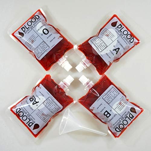 Prettyzoom 24pcs Halloween krvne torbe za piće vrećice Plastična pića Torbica Vampirska potrepštine
