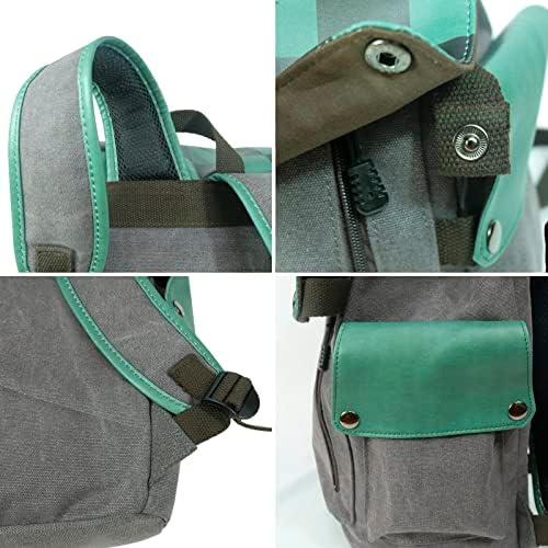 AOAQZZZ japanskog platnenog ruksaka sa vanrednim prostorom za pohranu Udobne remene 14 u laptopu za studente