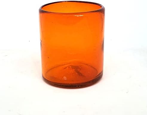 Mexhandcraft Solid Orange 9 oz Kratkim pauzima, reciklirano staklo, olovo i toksin besplatno
