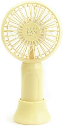 ABBI Fan Mini ultra mali prijenosni ventilator, žuta, do 10 sati upotrebe, ultra lagana, 2,8 oz, ultra mini,