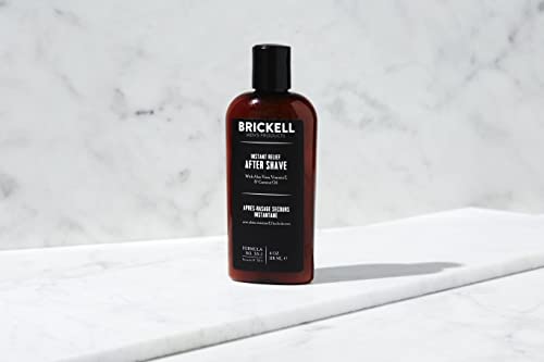 Brickell muški Instant Relief Aftershave za muškarce, prirodni i organski umirujući balzam nakon brijanja za sprječavanje opekotina od britve, 2 unce, mirisan