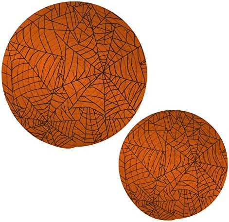 Halloween Spider Web Trivets za vruće posuđe Držači nosača od 2 komada vruće jastučiće za kuhinjske pamučne lutke za vruće posude i tave za placemat za kuhinjske bloktopove Dekor