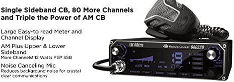 Uniden BEARCAT 980 40-kanalni SSB CB Radio sa bočnom trakom NOAA WeatherBand,7 - kolor Digitalni