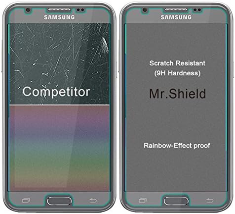 Mr. štit [3-PACK] dizajniran za Samsung Galaxy J3 Eclipse [kaljeno staklo] zaštitnik ekrana [Japansko staklo sa tvrdoćom 9H] sa doživotnom zamjenom