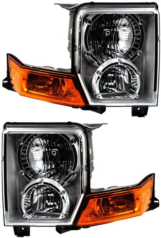 Rareelektrična Nova halogena prednja svjetla kompatibilna sa Jeep Commander Base Sport 2006-2007 po BROJU DIJELA 55396536ai 55396537AI CH2519117 CH2518117