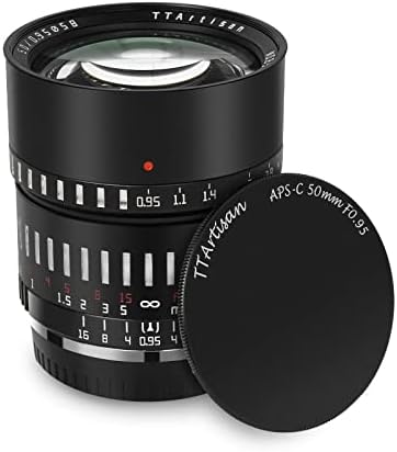 Ttartisan 50mm F0. 95 ručni objektiv dužine portreta, kompatibilan sa APS-C Sony E-Mount fotoaparatima bez ogledala Nex-5 Nex-C3 NEX-5N NEX-7 Nex-F3 NEX-5R Nex-3N NEX-5T A3000 A5000 A6000