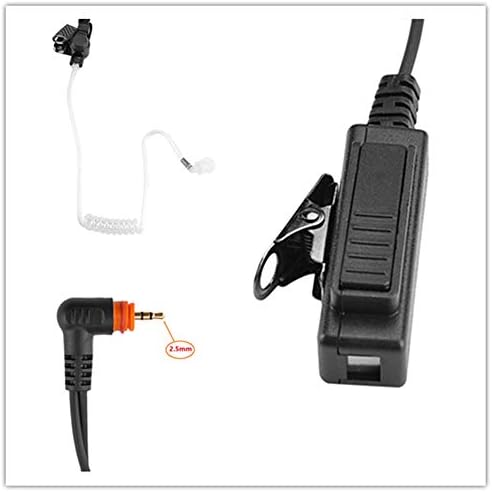 Jeuyoede SL300 prozirna akustična cijev PTT / Mic kompatibilna sa Motorola Walkie Talkie SL1K, SL1M, SL500,