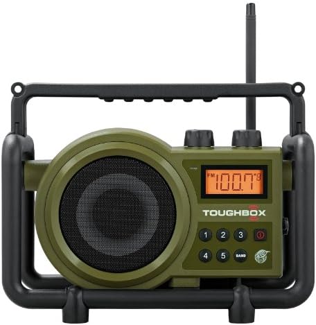Sangean TB-100 TOUGHBOX FM/AM/aux Ultra-robusni Digitalni punjivi Radio, Zeleni