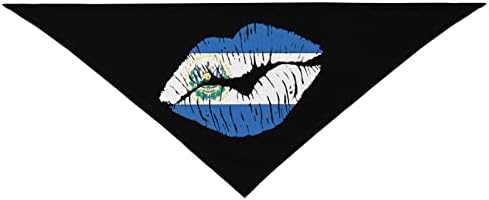 El Salvador zastava usne kućne ljubimce Puppy Cat Balaclava trokut Bibs šal bandana ovratnik maglica Mchoice za