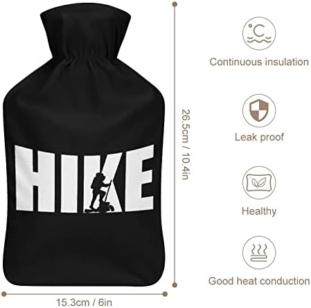 Volim planinarenje termofor sa poklopcem slatka gumena vreća za toplu vodu za toplu vodu za krevet