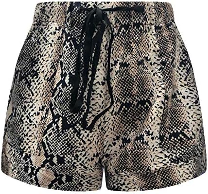 Kratke kratke hlače za žene Ležerne prilike ljeto lagano meko vukodloška elastična struka Čvrsta boja Bermuda Teretne kratke hlače sa džepovima