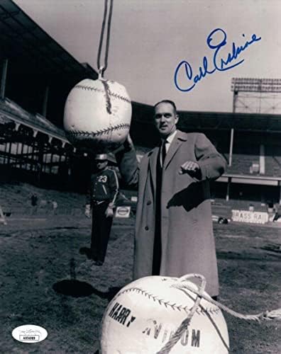 Carl erskine autografirana 8x10 fotografija Brooklyn Dodgers Viseća lopta JSA AB54989 - AUTOGREM