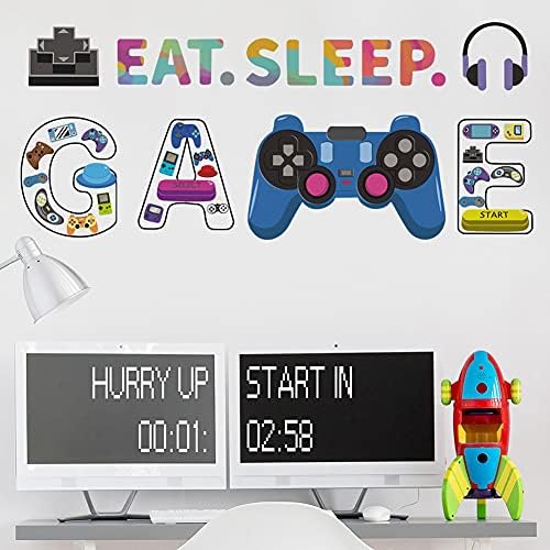Wallpark zidne naljepnice za Kreativni kontroler igre Eat Sleep Game zidne naljepnice, djeca Djeca Dječija
