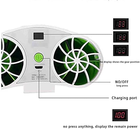 Prijenosni Ac Klima uređaj USB hladnjak ventilator za struk vanjski prenosivi punjivi ventilator za struk 1000mAh