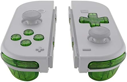 Transparent Clear Green D-pad ABXY Keys SR SL L R ZR ZL Trigger Buttons Springs, zamjena Full Set dugmad kompleti za Nintendo Switch & OLED Joycon