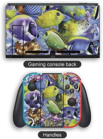Podvodne naljepnice za tropske ribe zaštitne naljepnice za Film personalizirana naljepnica s punim omotom kompatibilna s Nintendo Switchom