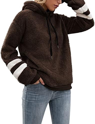 Žene s ramena vrhovi pulover Plišani džemper casual pulover džemper od runa seksi zimske odjeće