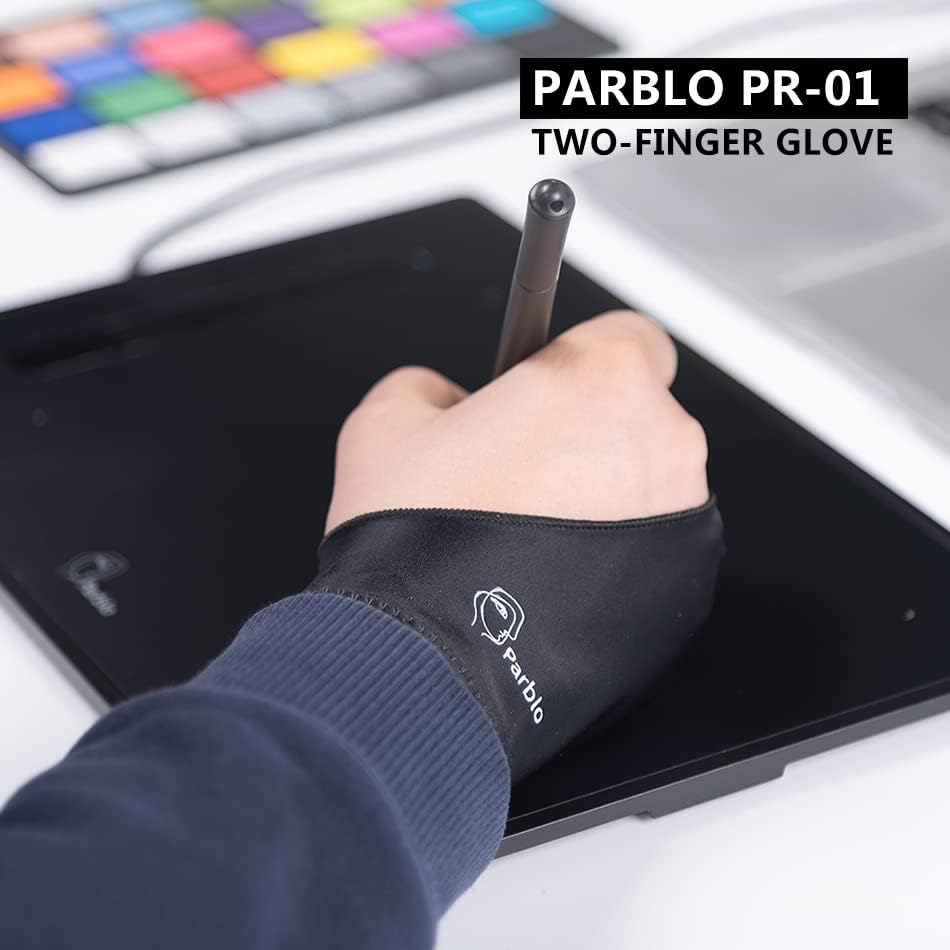 PARBLO PR-01 rukavica s dva prsta X 2 za grafičku crtež tablet svjetlosni okvir za praćenje laganog