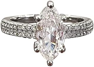 2023 NOVO Ženski vintage full dijamantni prsten za prsten za vjenčanje zircon prsten nakit poklon razgovor srca prstenovi
