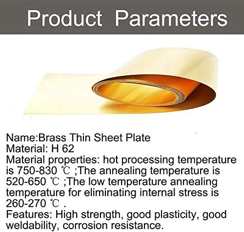 HAOKTSB mesing ploča mesing folija lim bakar bend pojas koža Metal radni industrijski materijali H62 Cu 100mmx1m, 0.15mmx100mmx1m čista bakrena folija