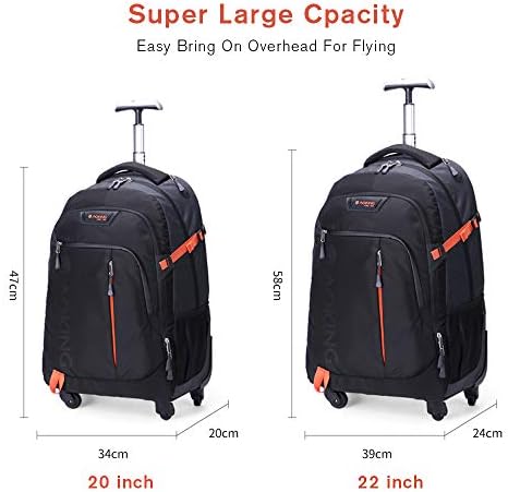 AOPMGOE AOKING 20/22 Vodootporna kotrljana ruksaka za kotačinu torba za prijenosnatop